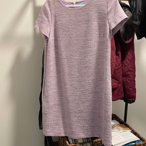 Lavender tweed short sleeve work dress cece brand size 4